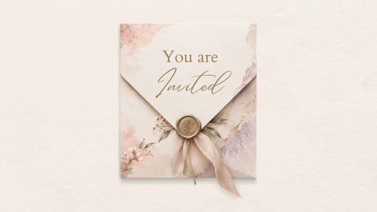 Pastel Canvas V1 digital wedding invitation template