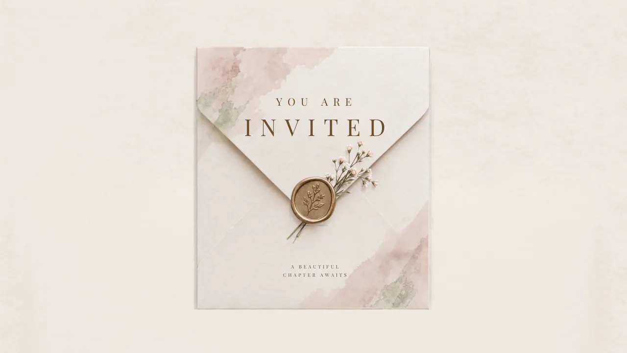 Pastel Canvas V3 digital wedding invitation template